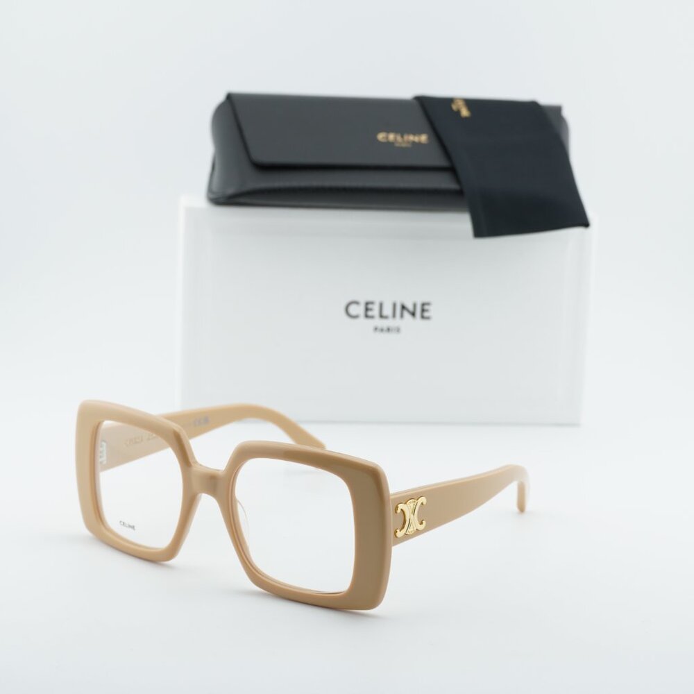 Celine CL50121I 057 Square Eyeglasses – Shiny Nude 51mm - Picture 7 of 10